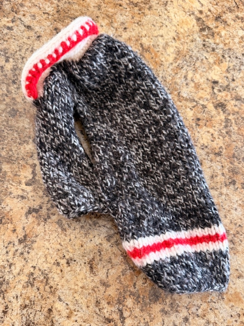 Hand-knitted turtle neck sweater for small dogs or nude cats